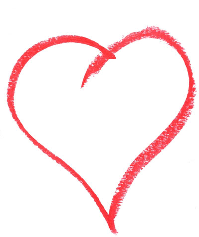 Illustration of a heart in stroke form