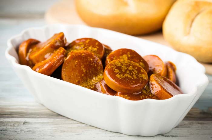 Vegan currywurst